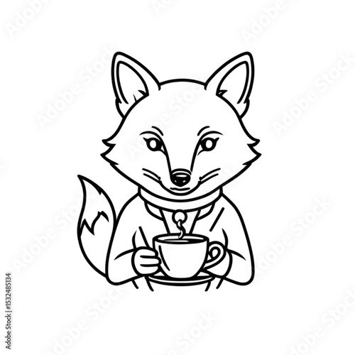コーヒータイムのキツネ｜Coffee Time Fox