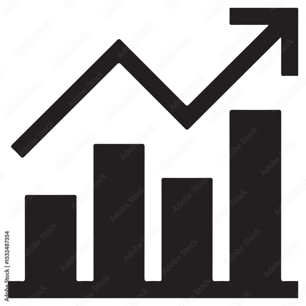 Positive Chart Icon – Upward Graph and Market Growth Symbol EPS 10 Positive Chart Icon – Upward Graph and Market Growth Symbol EPS 10