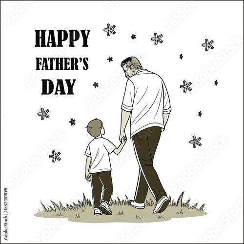 
A poster for a father and son with the words the best way on the top