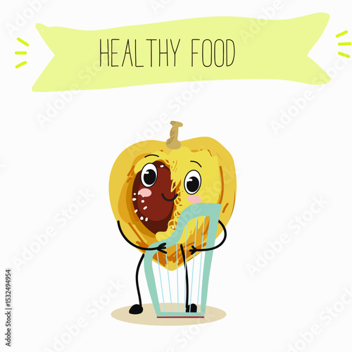 marula fruit cute funny cheerful characters. Vector hand drawn  illistration.