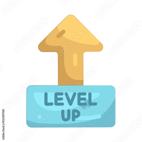 Illustration of level up 