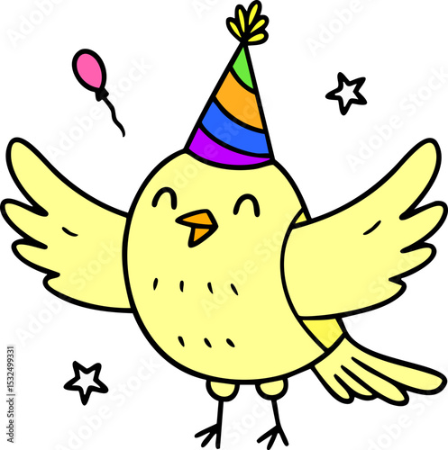 생일,생일축하,새,귀여운새,동물생일,생일파티,고깔모자,즐거운날,행복한날,날개,재미있는새,꼬깔모자,파티,birthday,happy birthday,bird,cute bird,animal birthday,birthday party,cone hat,happy day,wing,fun bird,party
