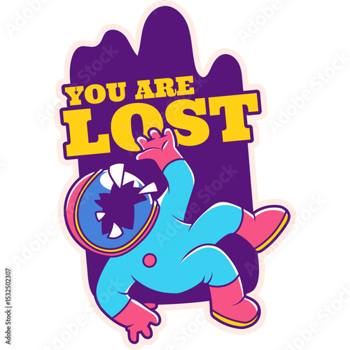 Cartoon creative trend vector illustration