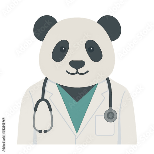 panda in a medical suit animal vector on a white background
Vector animal in a medical suit on a white background