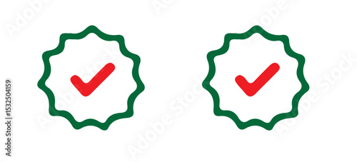 Check mark tick verification icon vector illustration eps 10