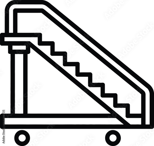Airport Staircase for Boarding and Disembarking Aircraft