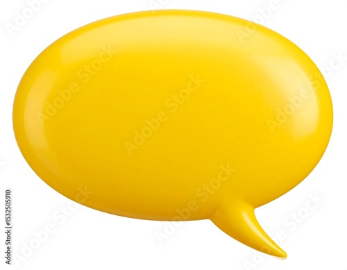 Bright yellow speech bubble