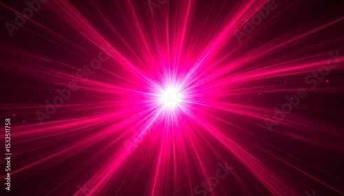 Radiant pink burst radiating from center