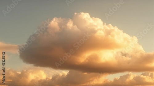 Wallpaper Mural Golden Clouds Glowing in Sky Time Lapse Torontodigital.ca
