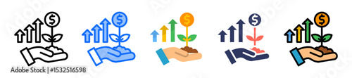 Investment multiple icon