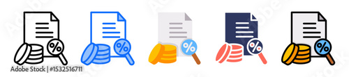 Taxes multiple icon