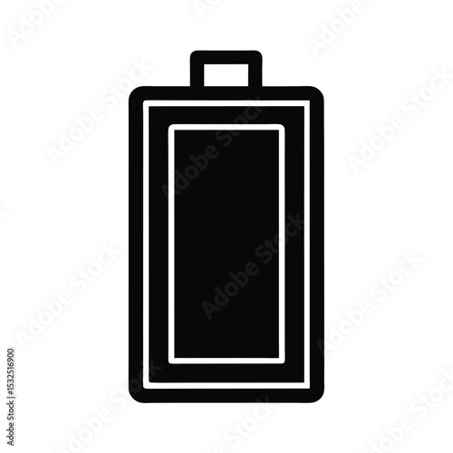 Battery Low Icon Outline Vector Illustration