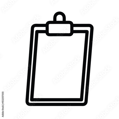 Clipboard Icon Outline Vector Illustration