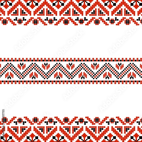 American ethnic fabric patterns, characterized by striking red and yellow tones. These patterns, deeply rooted in cultural heritage, offer a distinctive aesthetic  ethnic perfect for the textile indu