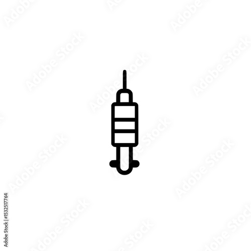 vaccination icon vector showing syringe