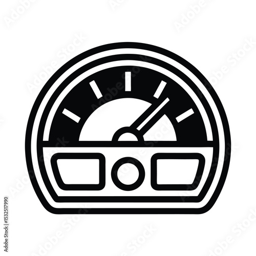 Dashboard Icon Outline Vector Illustration