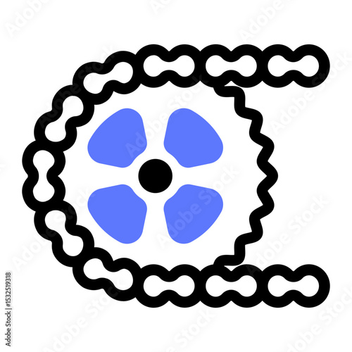 This Gear icon is suitable for Bycycle, Sport, Healthy Lifestyle, etc