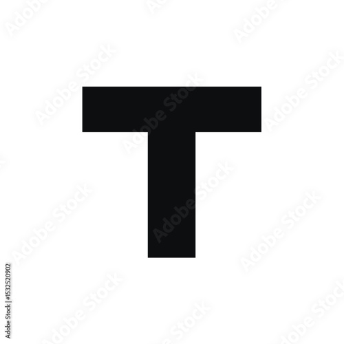 T-Shaped Beam, Industrial Engineering, Black and White Contrast, Structural Support Element for Construction
