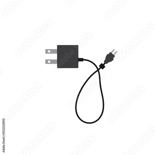 Black Electrical Adapter for Construction Sites, Industrial Utility, Essential Device for Power Supply