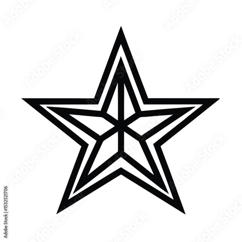 Star Icon Outline Vector Illustration