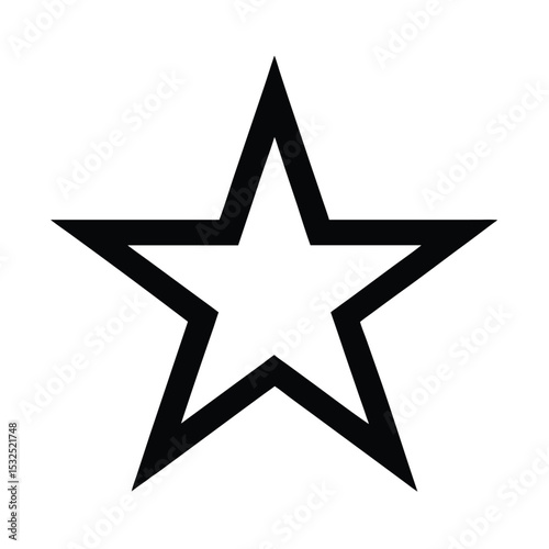Star Outline Icon Outline Vector Illustration