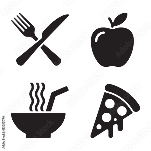 vector set of kitchen utensils
