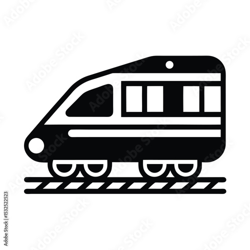 Train Travel Icon Outline Vector Illustration
