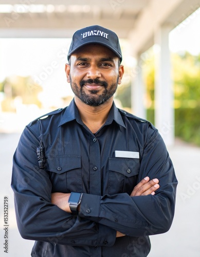 Indian male security guard