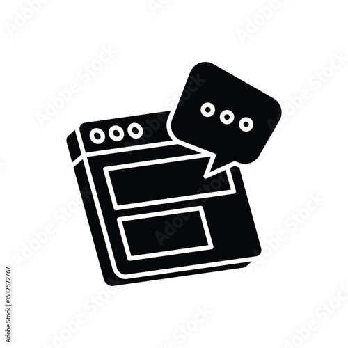 Content Communication Vector icon
