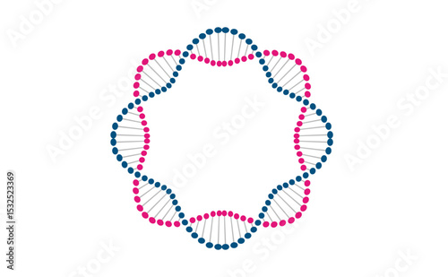 dna, genetica, cerchio, cornice, genoma
