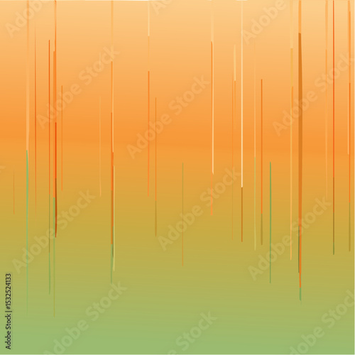 Fluted glass background with soft vertical stripes. Elegant decorative green glass