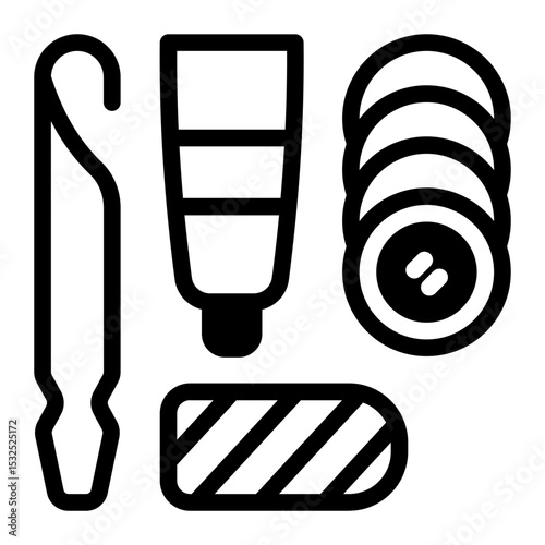 This Bike Patch Kit icon is suitable for Bycycle, Sport, Healthy Lifestyle, etc