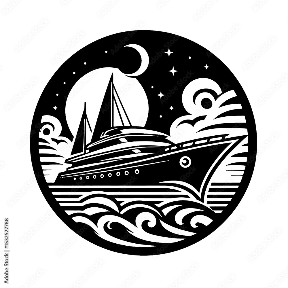 Fototapeta premium boat on the sea