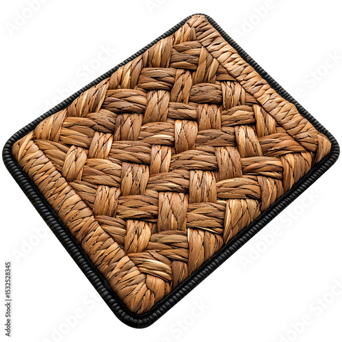 modern designer door mat, isolated on fully transparent png background