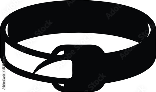 Belt – black silhouette on white background