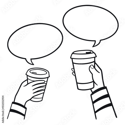Talking Over Coffee Social Interaction and Enjoying a Drink