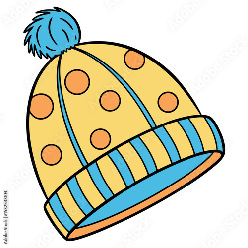 Colorful Winter Hat A Stylish Accessory For Cold Weather Fun
