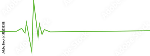 Glowing red neon heartbeat pulse rate line. Health and Medical concept. EKG Pulse Wave, cardiogram and rhythm