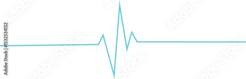 A  line with a wavy shape. It is a heartbeat