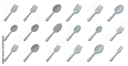 Kitchen utensils icons set – flat, filled, culinary and cooking tools symbols