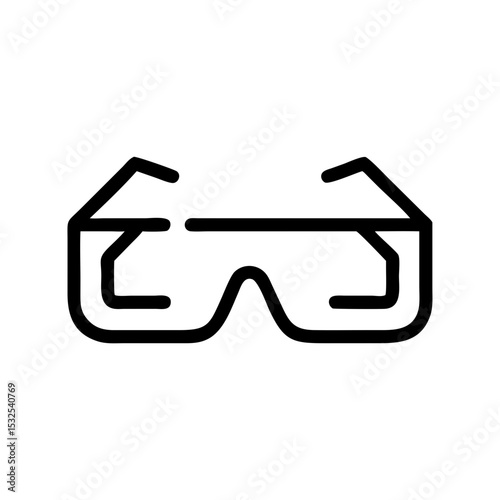 Sleek AR Glasses Tech Symbol - Vecto