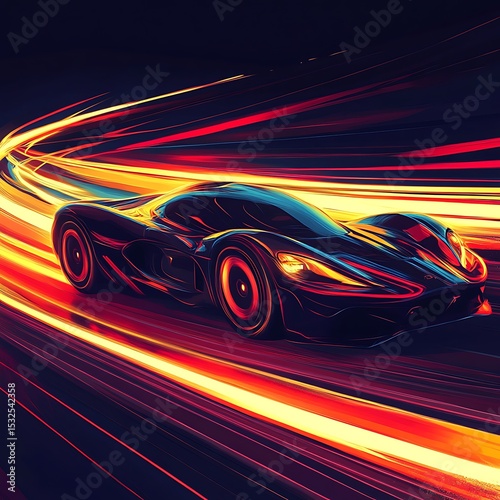 sport car wallpaper illustration images ai generative .