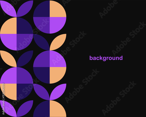 Vector graphics, abstract background in trend colors for presentation, banner, inscription