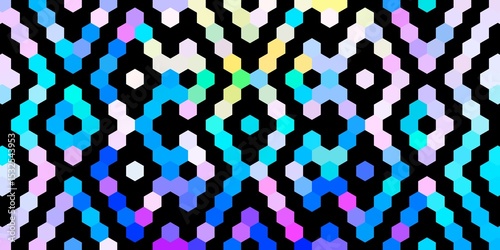 Abstract Psychedelic Hexagon Pattern. Eye-catching background suitable for digital art, optical illusions, or modern textile designs
