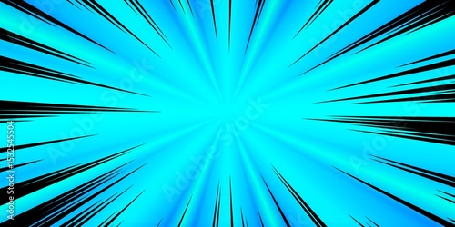 Dynamic blue comic speed lines background. Perfect for action-oriented themes, gaming, promotions, or any project requiring a sense of urgency and excitement