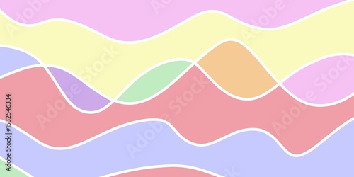 Pastel Wave Abstract Background. Good for a variety of design applications