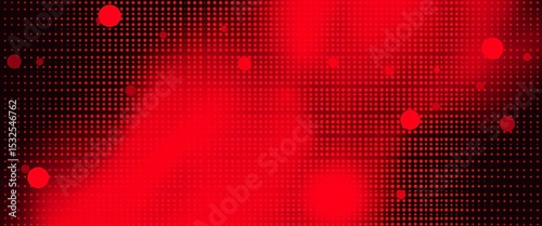 Abstract red and black halftone dot gradient texture background, wallpaper, effect