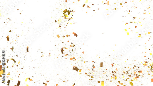 Beautiful golden confetti f...