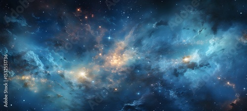 Galaxy Version of stars world, ai generative
