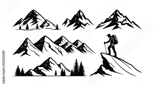 Alpine Exploration Graphic Set